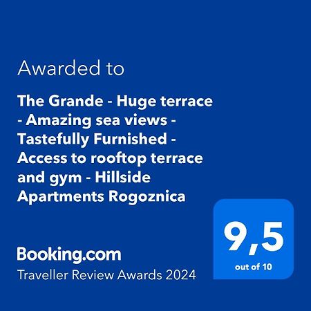 The Grande - Huge Terrace - Amazing Sea Views - Tastefully Furnished - Access To Rooftop Terrace And Gym - Hillside Apartments Rogoznica Rogoznica  Ngoại thất bức ảnh
