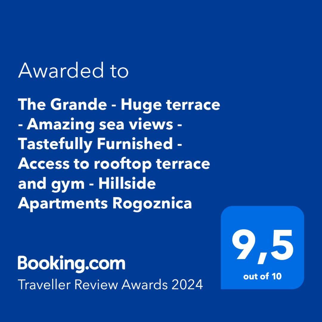 The Grande - Huge Terrace - Amazing Sea Views - Tastefully Furnished - Access To Rooftop Terrace And Gym - Hillside Apartments Rogoznica Rogoznica  Ngoại thất bức ảnh